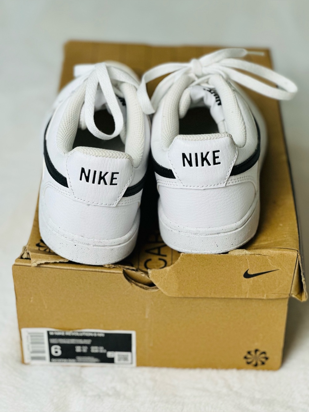 Nike Court Vision Low Next Nature Sneakers Women’s Size 6 - Picture 9 of 9